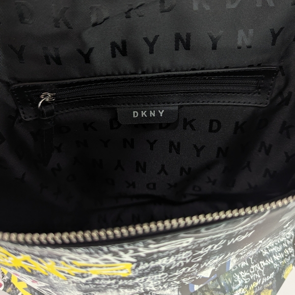NWOT DKNY Graffiti Backpack Purse - Picture 7 of 7